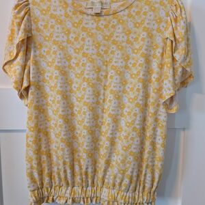 Michael Kors Sunflower Print Top
